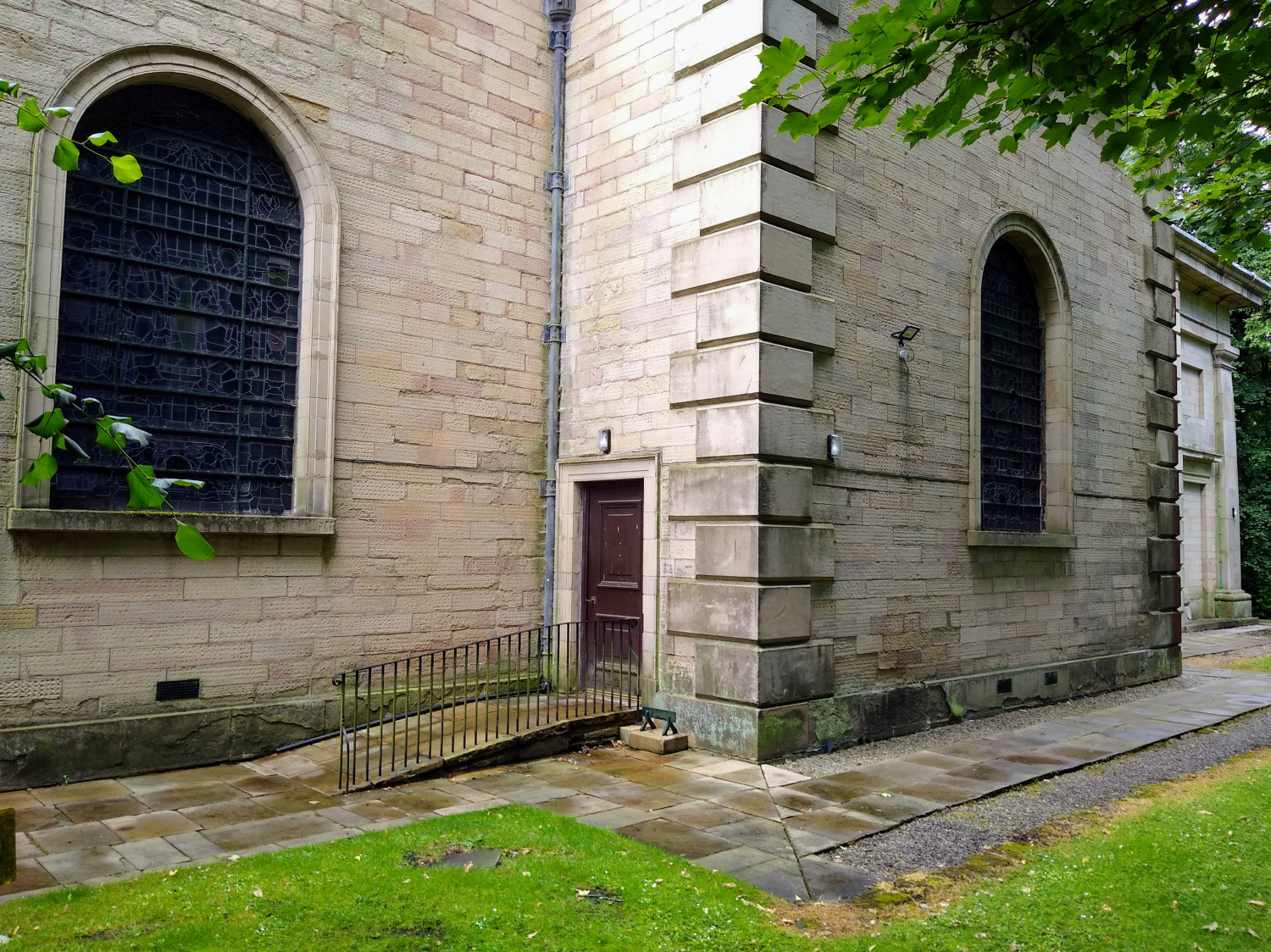 Ramp entrance to St Johns Church